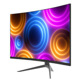 LC-Power LC-M27QC computerskærm 68,6 cm (27") 2560 x 1440 pixel Quad HD LCD Sort, Rød
