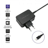 Qoltec 51024 oplader til mobil enhed Universel Sort Vekselstrøm Hurtig opladning Indendørs
