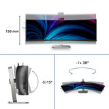Philips 49B2U6900CH/00 computerskærm 124 cm (48.8") 5120 x 1440 pixel Dual QHD LCD Sort