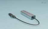 i-tec Metal CAHUBMETAL2A2CPD interface hub USB 3.2 Gen 1 (3.1 Gen 1) Type-A + Type-C 5000 Mbit/s Sølv