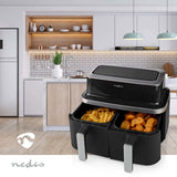 Nedis KAAF320BK frituregryde Dobbelt 4,2 L Enkeltstående 2600 W Varmluftsteger Sort