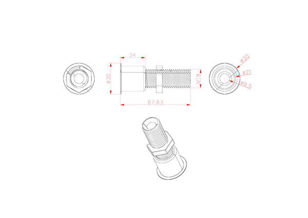 Vivolink VLDG24L-B kabelorganisator Sort