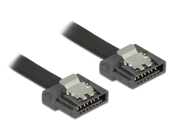 DeLOCK 83838 SATA-kabel 0,1 m SATA 7-pin Sort