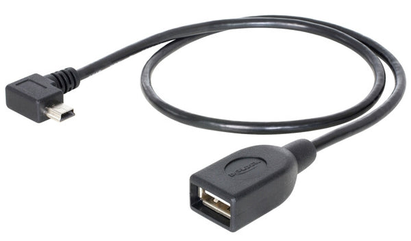 DeLOCK 83356 USB-kabel USB 2.0 0,5 m Mini-USB A USB A Sort