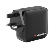 Verbatim Mini GaN Charger 165W Universel Sort Vekselstrøm Hurtig opladning Indendørs