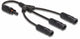 DeLOCK 88225 kabelsplitter eller -samler Kabelfordeler Sort