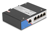 DeLOCK 80162 netværksswitch Gigabit Ethernet (10/100/1000) DIN rail Sort