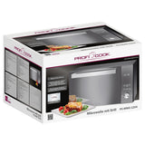 ProfiCook PC-MWG 1204 Spejl, Rustfrit stål Grill mikroovn Bordplade 23 L 800 W