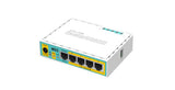Mikrotik hEX PoE lite kabelforbundet router Hurtigt ethernet Hvid