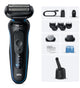 Braun 52-B7650cc Folie shaver Trimmer Sort, Blå