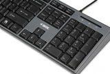 iBox IKMS606 tastatur Mus inkluderet Hjem USB QWERTY UK engelsk Sort