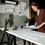 Ergotron NX Series NX MONITOR ARM BLACK 86,4 cm (34") Skrivebord Sort