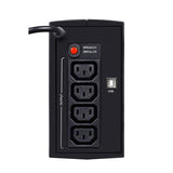 Ever DUO 550 AVR USB UPS-enhed Interaktivt indgangsstik 0,55 kVA 330 W 4 AC stikkontakt(er)