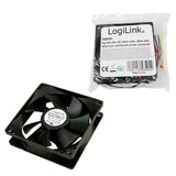LogiLink FAN101 Computerkølesystem Computerkabinet Ventilator 8 cm Sort 1 stk