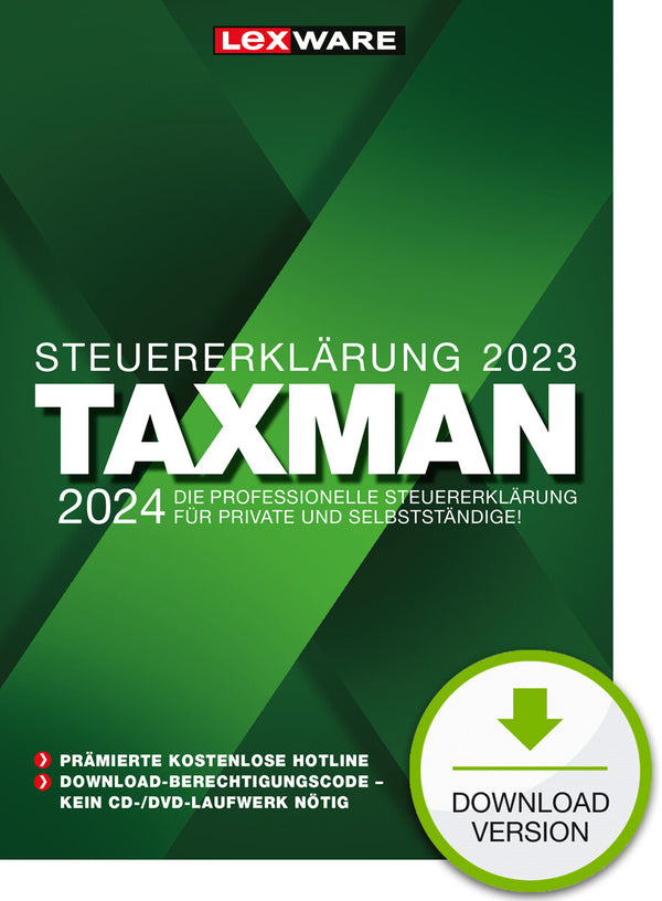 Lexware TAXMAN 2024 Selvangivelse 1 licens(er) 1 År