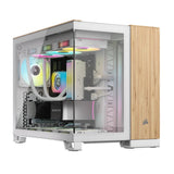 Corsair CC-9011288-WW computeretui Midi Tower Bamboo, Hvid