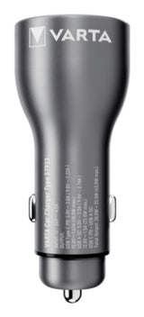 Varta Car Charger Smartphone, Tablet Sort Cigartænder Automatisk