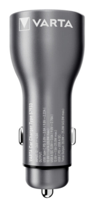 Varta Car Charger Smartphone, Tablet Sort Cigartænder Automatisk