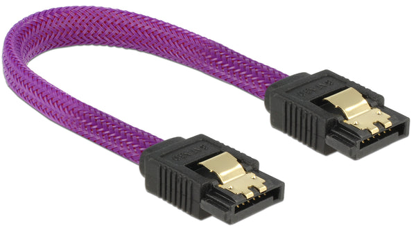 DeLOCK 83688 SATA-kabel 0,1 m SATA 7-pin Lilla