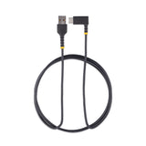 StarTech.com R2ACR-2M-USB-CABLE USB-kabel USB 2.0 USB A USB C 0,48 Gbit/sek. 60 W Sort