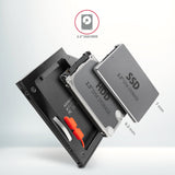 Axagon RSS-CD09 2.5 SSD/HDD caddy into DVD slot 9.5 mm LED ALU interface-kort/adapter Intern SATA