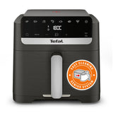 Tefal Easy Fry Mega Compact EY866HE1 frituregryde Enkelt 7,5 L Enkeltstående Varmluftsteger Sort, Sølv