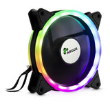 Inter-Tech RS-041 RGB Computerkabinet Ventilator 12 cm Sort