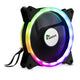 Inter-Tech RS-041 RGB Computerkabinet Ventilator 12 cm Sort