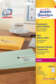 Avery L7560-25 selvklæbende etiket Afrundet rektangel Permanent Transparent 525 stk