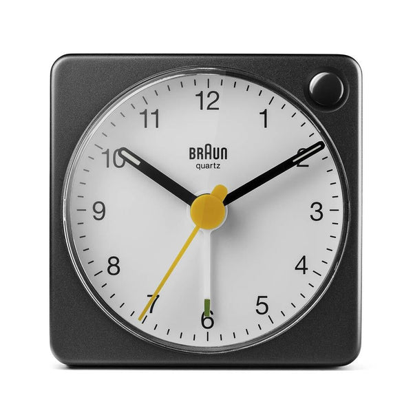 Braun BC02XBW Quartz alarmur Sort, Hvid