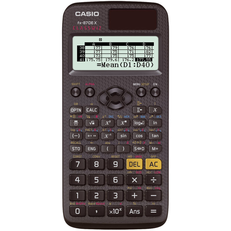 Casio FX-87DE X regnemaskine Lomme Videnskabelig Sort