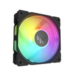 ASUS TUF Gaming TR120 ARGB Reverse Fan - Triple Pack Computerkabinet Ventilator 12 cm Sort