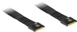 Inter-Tech SFF-8654 8i 0,75 m 24 Gbit/sek. Sort