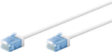 Goobay 74244 netværkskabel Hvid 0,15 m Cat6a U/UTP (UTP)