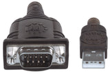 Manhattan 151801 serielkabel Sølv 0,45 m USB A Serial/COM/RS232/DB9