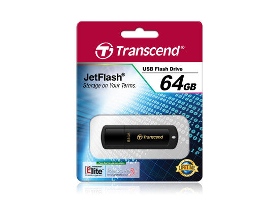 Transcend JetFlash 350 USB-nøgle 64 GB USB Type-A 2.0 Sort