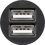 Goobay 71897 oplader til mobil enhed Smartphone Sort Cigartænder Hurtig opladning Indendørs