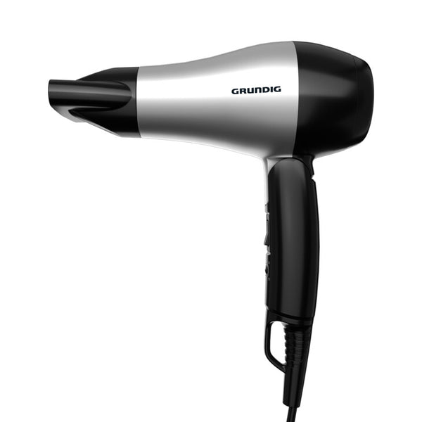 Grundig HD 2200 hårtørrer 1200 W Sort, Sølv