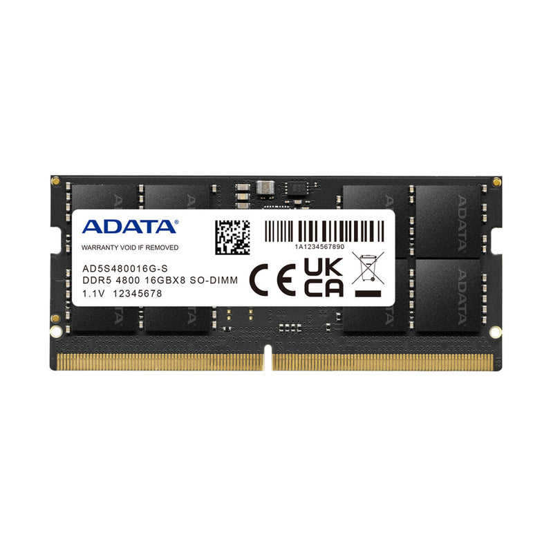 ADATA Premier hukommelsesmodul 16 GB 1 x 16 GB DDR5 262-pin SO-DIMM Fejlkorrigerende kode