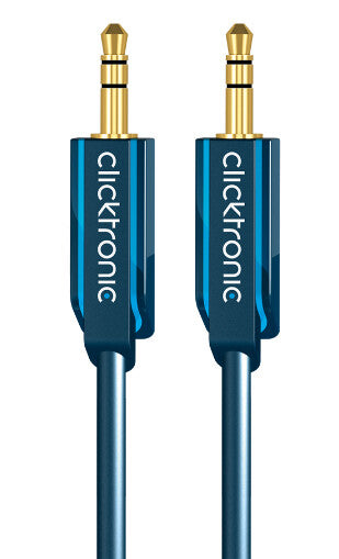ClickTronic 70482 lydkabel 10 m 3.5mm Blå