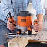 Black & Decker KW1200E-QS router og overfræser Sort, Orange 28000 rpm 1200 W