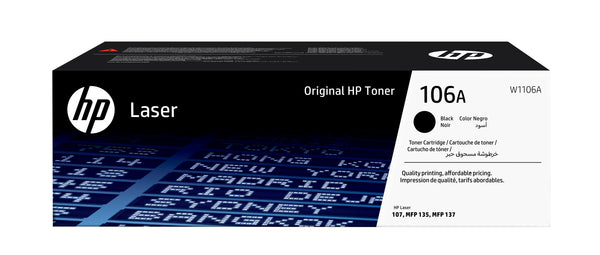 HP 106A Original LaserJet-tonerpatron, sort