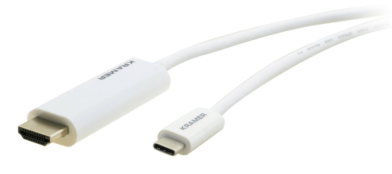 Kramer Electronics C-USBC/HM-10 HDMI-kabel 3,04 m HDMI Type A (Standard) USB Type-C Hvid