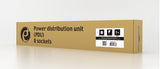 Gembird EG-PDU-014 strømforsyningsenhed (PDU) 8 AC stikkontakt(er) 1U Sort