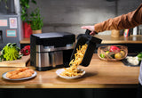Tefal Dual Easy Fry & Grill EY905D Dobbelt 8,3 L Enkeltstående 2700 W Varmluftsteger Rustfrit stål