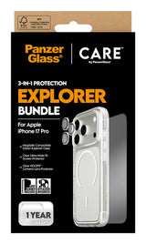 PanzerGlass ® | CARE by ® 3-in-1 Explorer Pakke iPhone 17 Pro