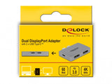 DeLOCK 64001 USB grafisk adapter 3840 x 2160 pixel Grå