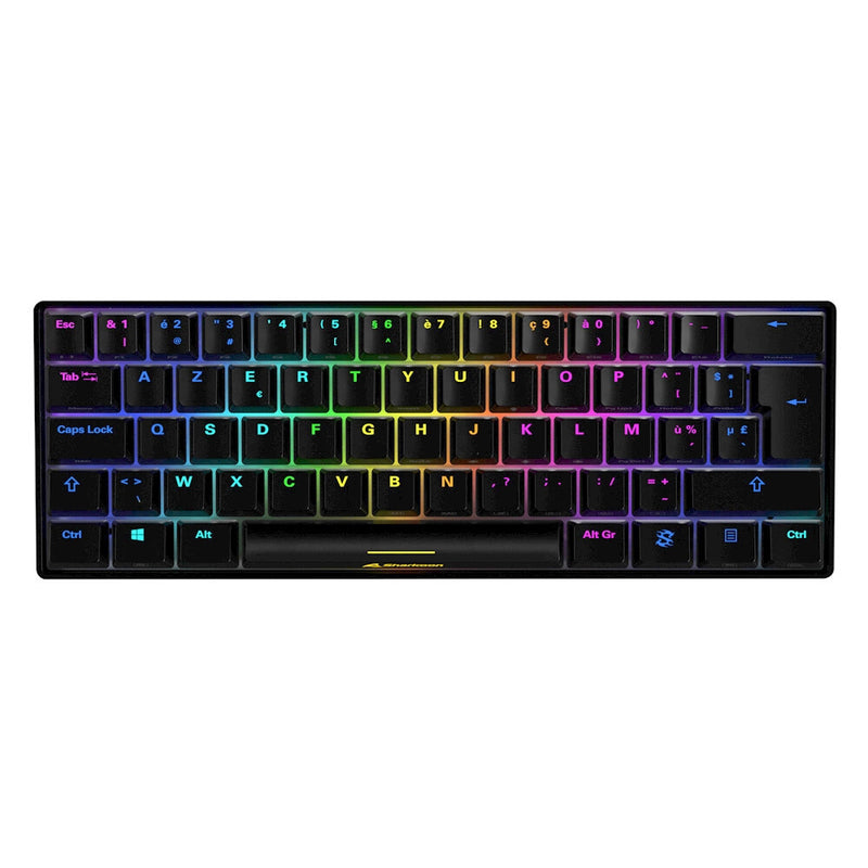 Sharkoon SGK50 S4 tastatur Spil USB AZERTY Fransk Sort