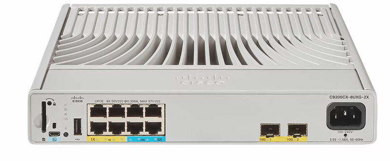 Cisco Catalyst C9200CX-8UXG-2X-E netværksswitch Administreret L2/L3 Strøm over Ethernet (PoE) Grå