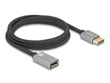 DeLOCK 81080 DisplayPort kabel 2 m Grå, Sort